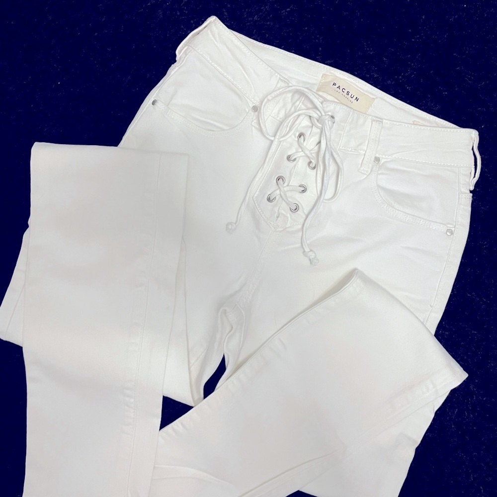 PacSun white denim jeans